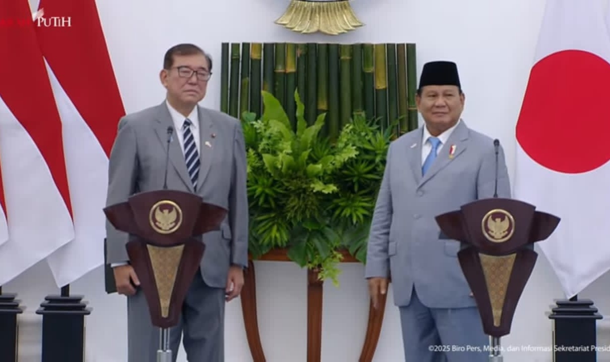 Prabowo Subianto Terima Kunjungan PM Jepang di Istana Bogor