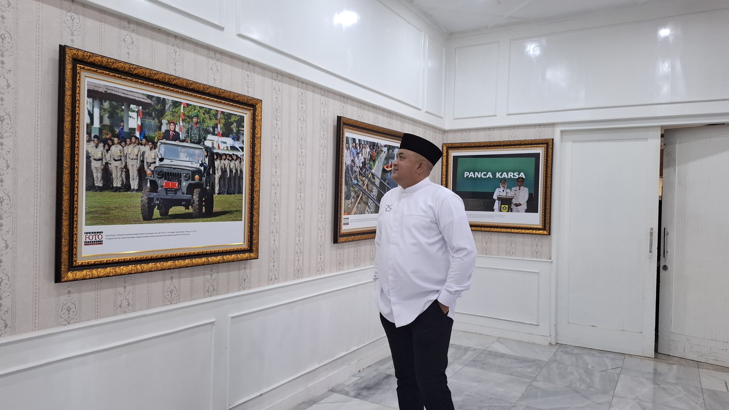 PFI Bogor Pamerkan Foto Jejak Kepemimpinan Bupati Bogor di acara Open House Idul Fitri