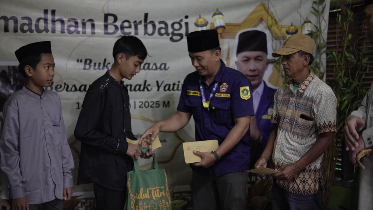 Berbagi di Bulan Suci: Karang Taruna Cigombong Gelar Santunan dan Buka Puasa