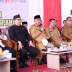 Bupati Bogor, Rudy Susmanto dalam rapat pembahasan penanganan jalan yang terdampak kegiatan tambang. (Bogorplus.id)