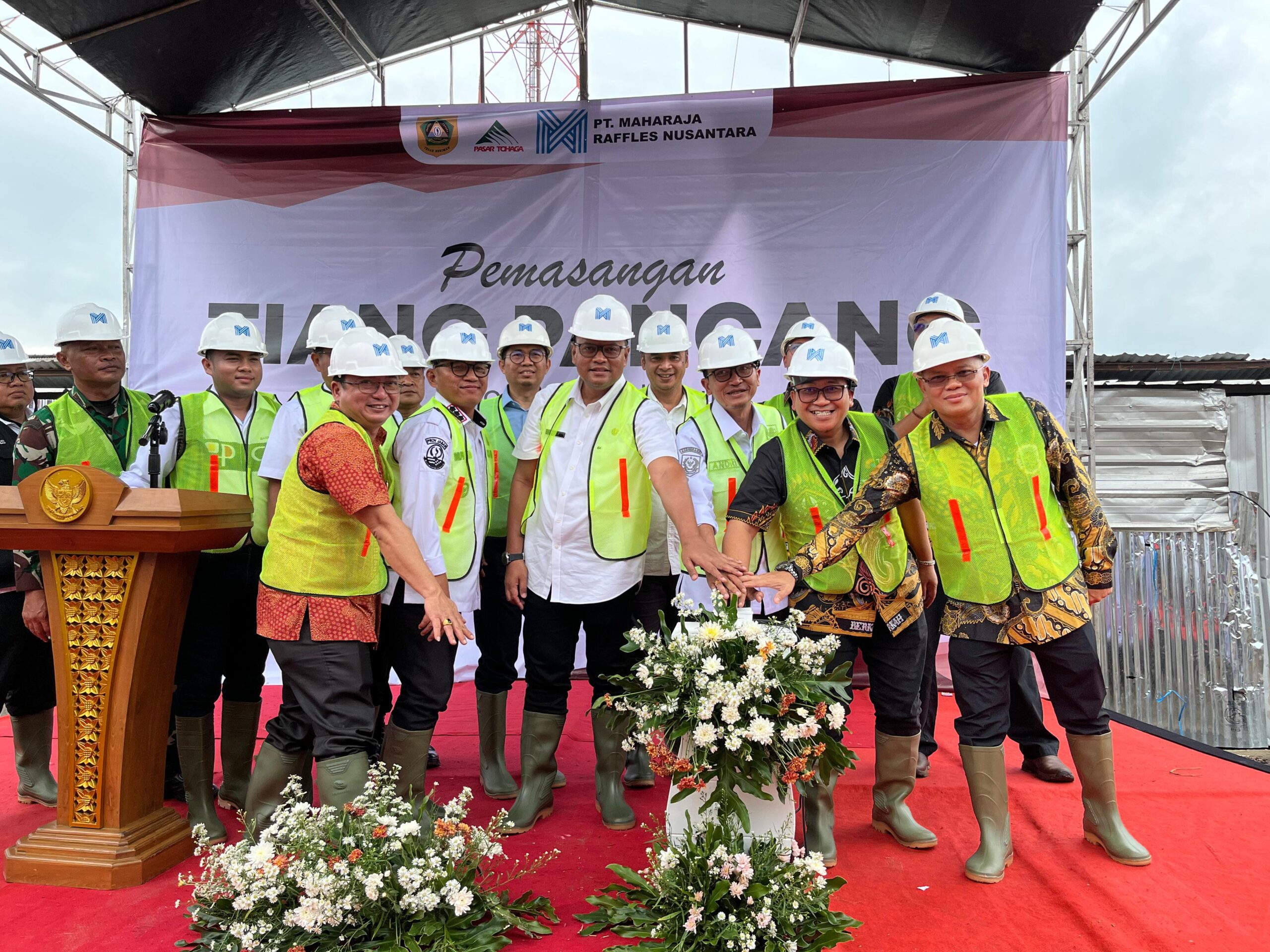 Tiang Pemancang Sudah Dipasang, Pembangunan Pasar Rakyat Leuwiliang Siap Dimulai